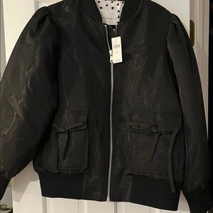 Anthropologie Avec Les Filles Heart Print Jacket